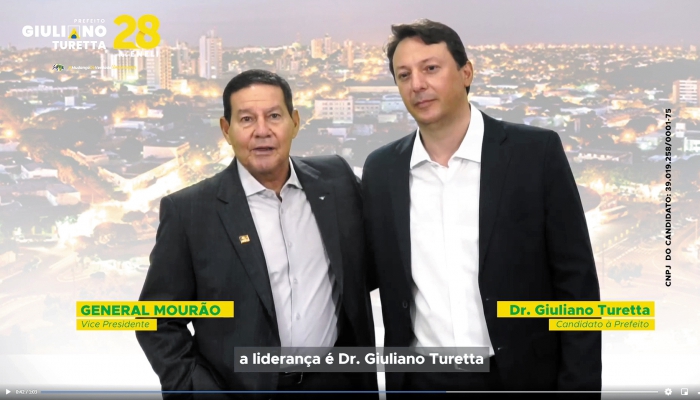 General Mourão declara apoio a Turetta e Eneli e fala em federalizar a 323